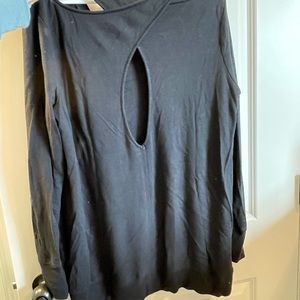 Athleta Coaster Go To Criss Cross open back sweater